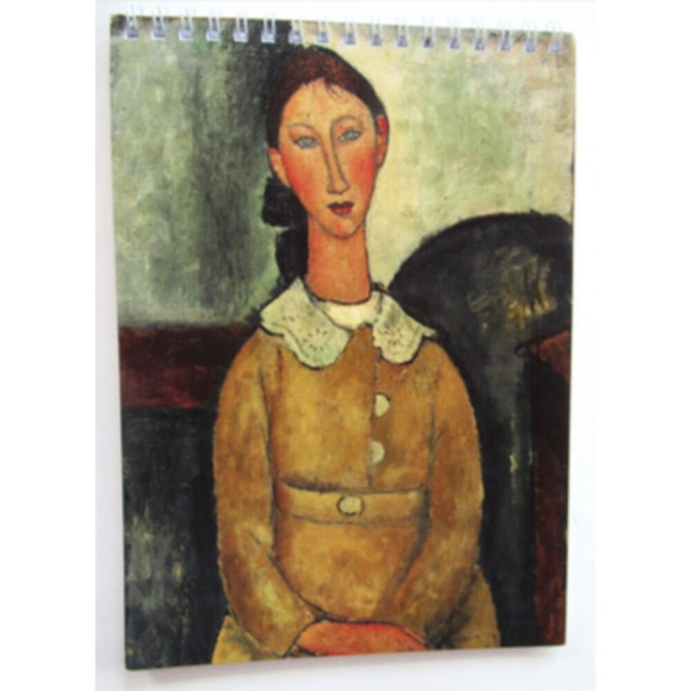 Spiral Blank Notebook Modigliani Picture on the Cover 32 pages